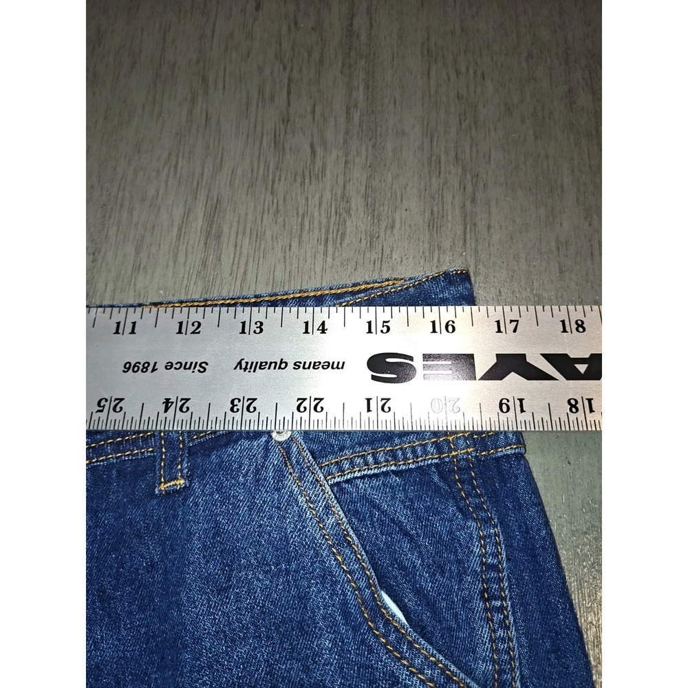 Monkey Ride Jeans Womens Size 9 Carpenter Utility Wide Leg Dark Wash Denim - Picture 9 of 13